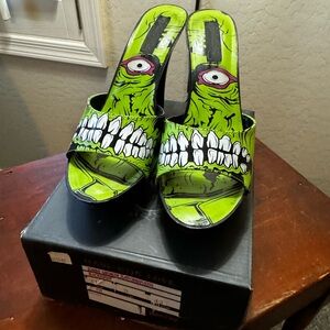 Iron fist zombie platform heels